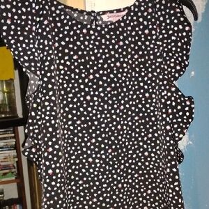 Juicy Couture Black Dress with Colorful Dots